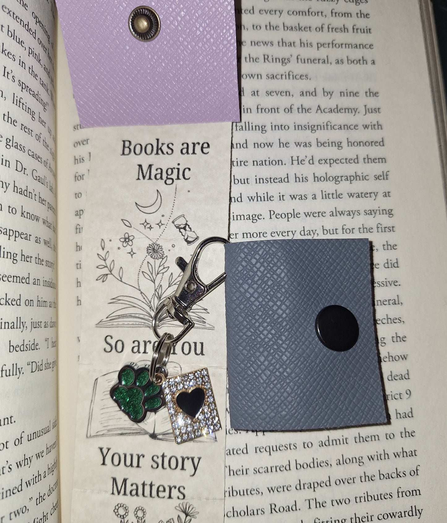 Tiny Book Bookmark Key Chain - Creative Twist on Normal Bookmark bookish merch