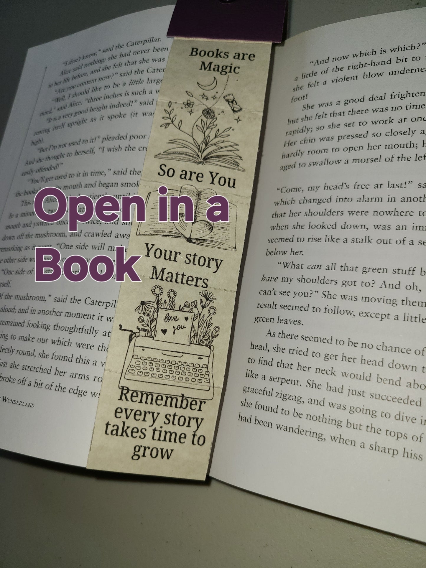 Tiny Book Bookmark Key Chain - Creative Twist on Normal Bookmark bookish merch