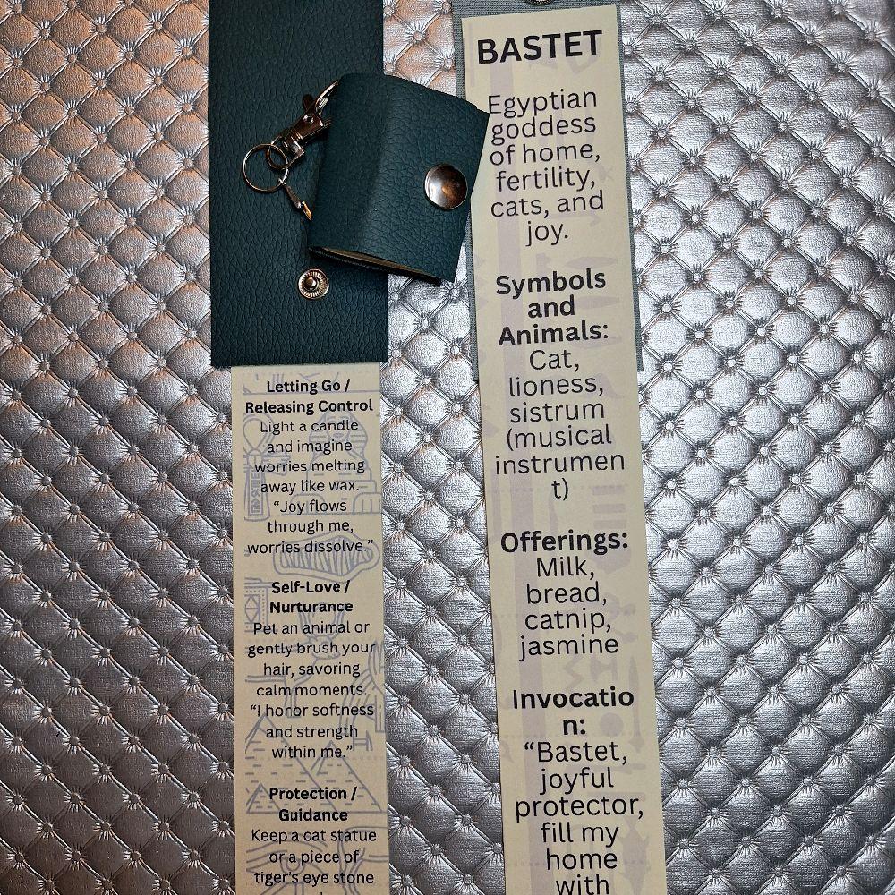 Tiny Deity Spell Book Keychain - Pocket size guide