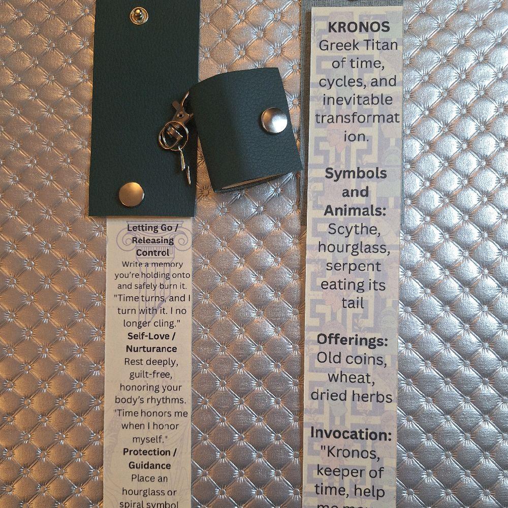 Tiny Deity Spell Book Keychain - Pocket size guide