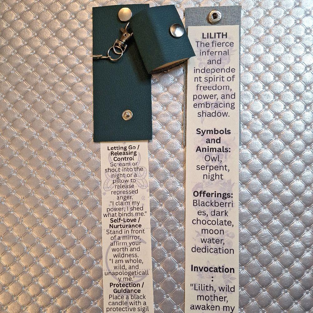 Tiny Deity Spell Book Keychain - Pocket size guide