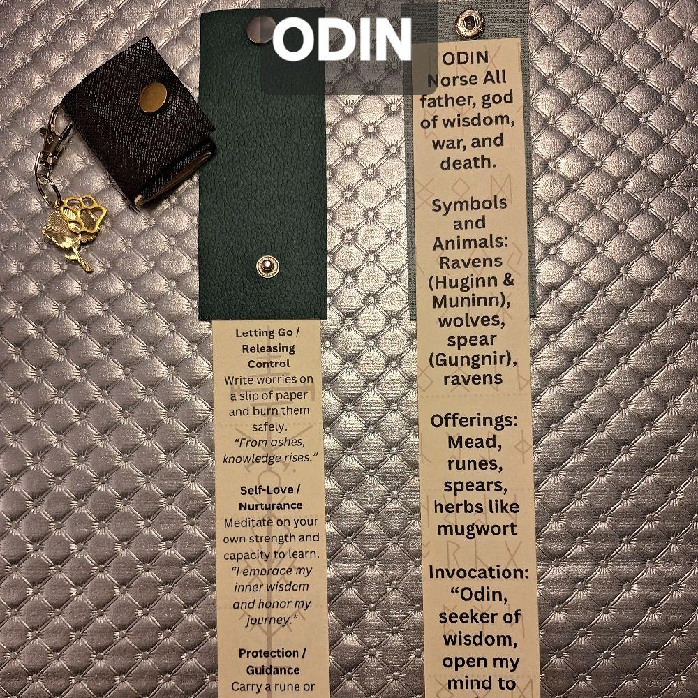 Tiny Deity Spell Book Keychain - Pocket size guide