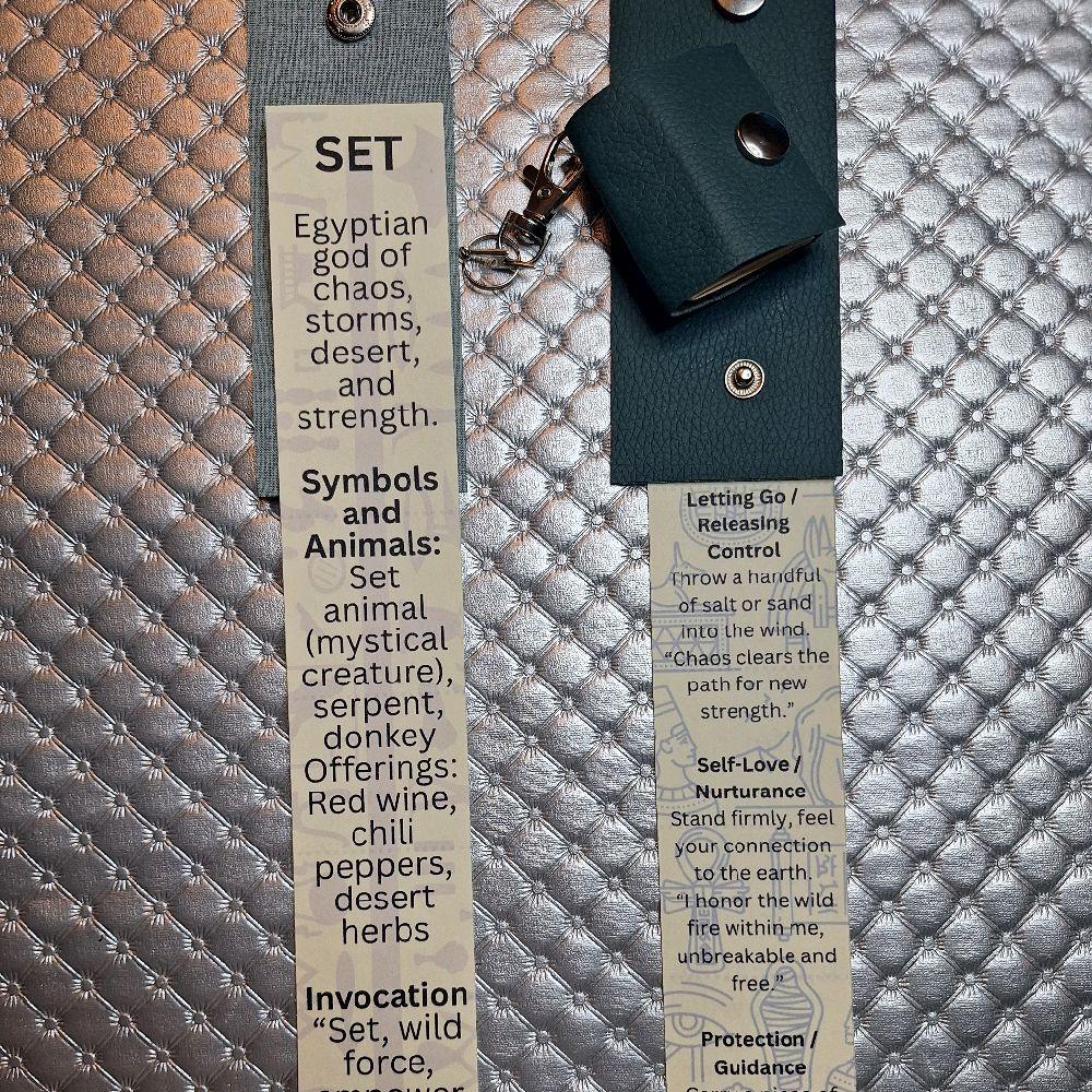 Tiny Deity Spell Book Keychain - Pocket size guide